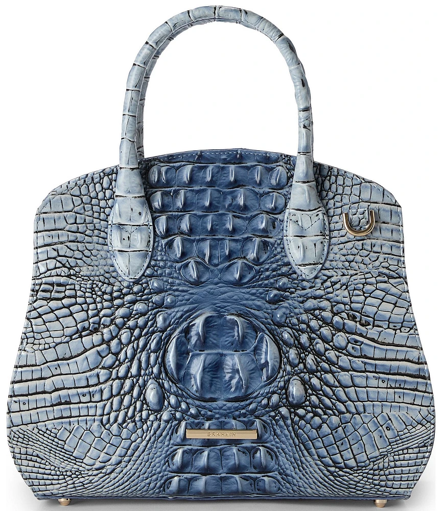 BRAHMIN Ombre Melbourne Collection Rosetta Satchel Bag