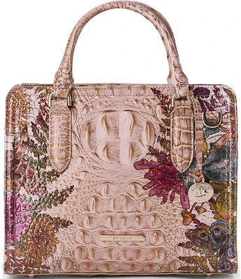 BRAHMIN Ombre Melbourne Collection Chrysanthemum Cami Satchel Bag