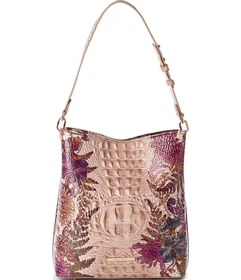 BRAHMIN Ombre Melbourne Collection Chrysanthemum Celina Bucket Bag