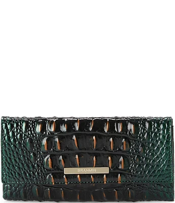 BRAHMIN Ombre Melbourne Collection Cordelia Evergreen Wallet