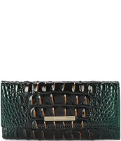 BRAHMIN Ombre Melbourne Collection Cordelia Evergreen Wallet