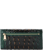 BRAHMIN Ombre Melbourne Collection Cordelia Evergreen Wallet