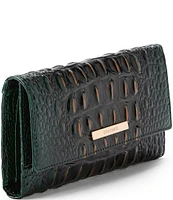 BRAHMIN Ombre Melbourne Collection Cordelia Evergreen Wallet