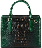 BRAHMIN Ombre Melbourne Collection Evergreen Cami Satchel Bag