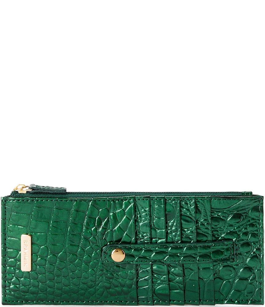 BRAHMIN Ombre Melbourne Collection Evergreen Credit Card Wallet