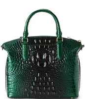 BRAHMIN Ombre Melbourne Collection Evergreen Duxbury Satchel Bag