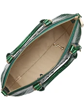 BRAHMIN Ombre Melbourne Collection Evergreen Duxbury Satchel Bag