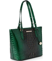 BRAHMIN Ombre Melbourne Collection Evergreen Medium Asher Tote Bag