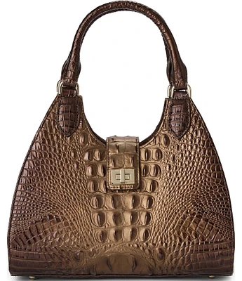 BRAHMIN Ombre Melbourne Collection Ganache Adrian Satchel Bag