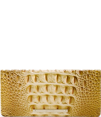 BRAHMIN Ombre Melbourne Collection Golden Rod Ady Wallet