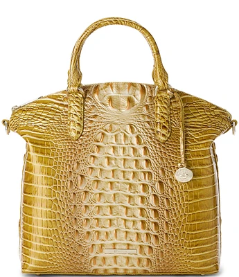 BRAHMIN Ombre Melbourne Collection Golden Rod Large Duxbury Satchel Bag