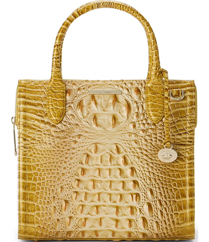 BRAHMIN Ombre Melbourne Collection Golden Rod Small Caroline Satchel Bag