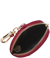 BRAHMIN Ombre Melbourne Collection Merlot Circle Coin Purse