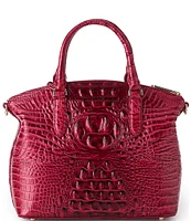 BRAHMIN Ombre Melbourne Collection Merlot Duxbury Satchel Bag