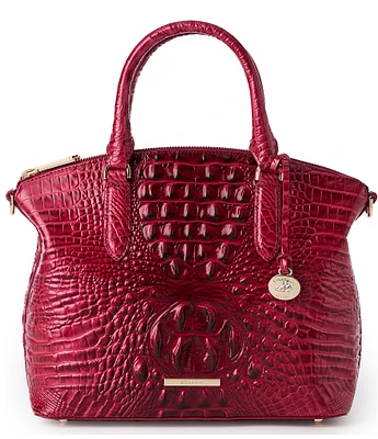 BRAHMIN Ombre Melbourne Collection Merlot Duxbury Satchel Bag