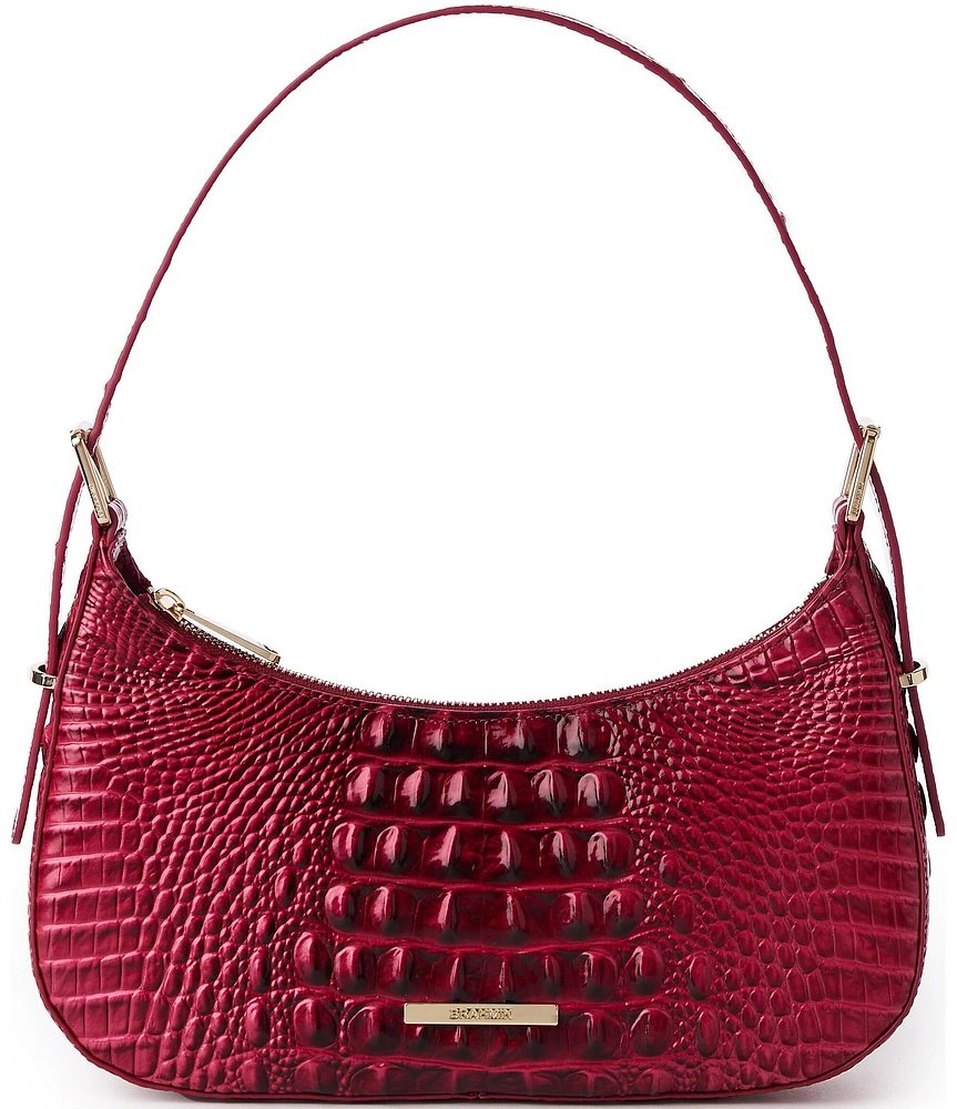 BRAHMIN Ombre Melbourne Collection Merlot Kyrie Shoulder Bag