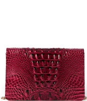 BRAHMIN Ombre Melbourne Collection Merlot Wendy Crossbody Bag