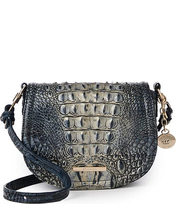 BRAHMIN Ombre Melbourne Collection Twilight Blue Briar Crossbody Bag