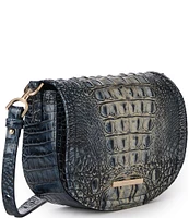 BRAHMIN Ombre Melbourne Collection Twilight Blue Briar Crossbody Bag