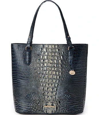 BRAHMIN Ombre Melbourne Collection Twilight Blue Ezra Tote Bag