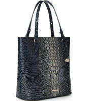 BRAHMIN Ombre Melbourne Collection Twilight Blue Ezra Tote Bag