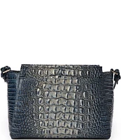 BRAHMIN Ombre Melbourne Collection Twilight Blue Hillary Crossbody Bag