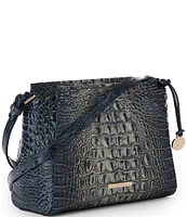 BRAHMIN Ombre Melbourne Collection Twilight Blue Hillary Crossbody Bag