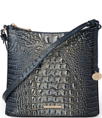 BRAHMIN Ombre Melbourne Collection Twilight Blue Katie Crossbody Bag