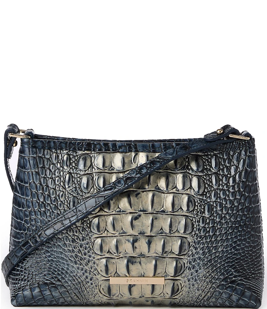 BRAHMIN Ombre Melbourne Collection Twilight Blue Lorelei Shoulder Bag