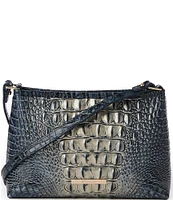 BRAHMIN Ombre Melbourne Collection Twilight Blue Lorelei Shoulder Bag