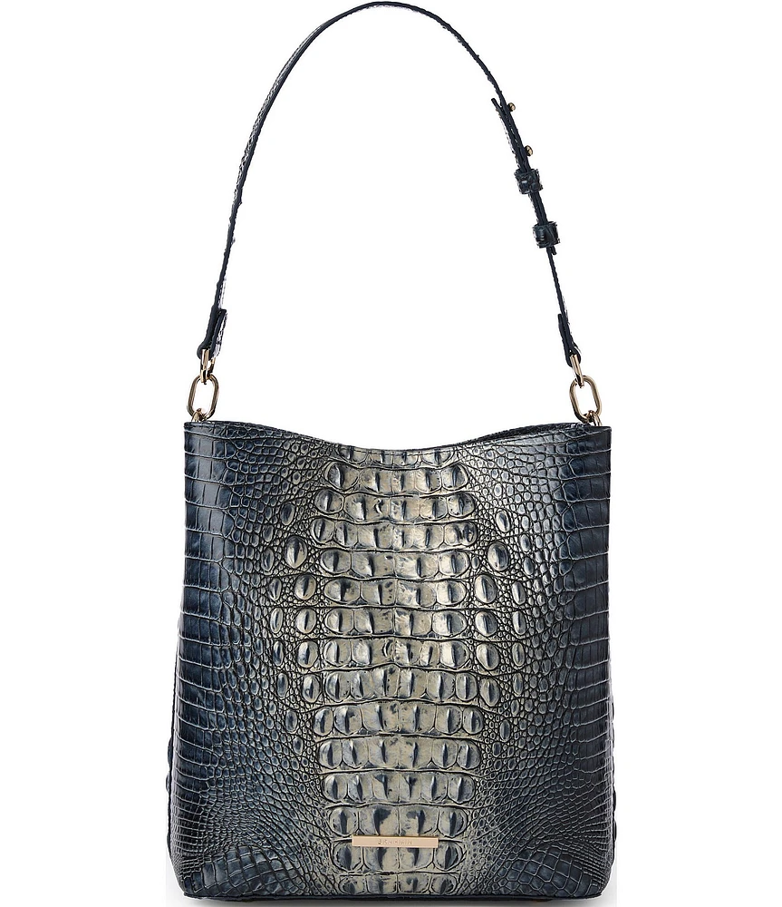 BRAHMIN Ombre Melbourne Twilight Blue Celina Bucket Bag