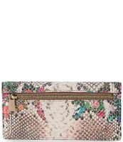 BRAHMIN Piaffe Collection Ady Snake Print Floral Wallet