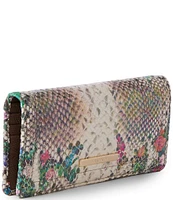 BRAHMIN Piaffe Collection Ady Snake Print Floral Wallet