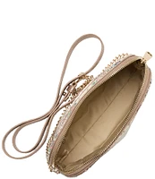 BRAHMIN Piaffe Collection Amal Snake Print Floral Crossbody Bag