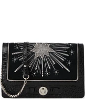 BRAHMIN Revel Collection Black Wendy Crossbody Bag