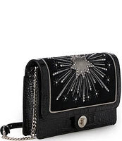 BRAHMIN Revel Collection Black Wendy Crossbody Bag