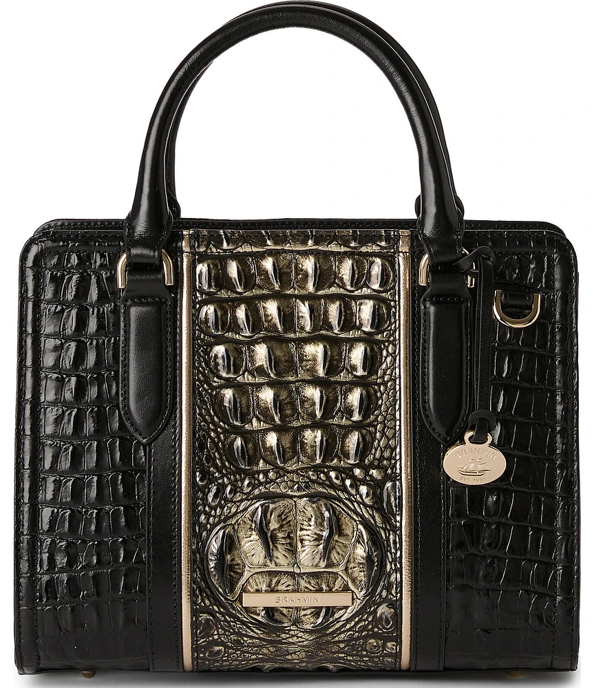 BRAHMIN Sarastro Collection Onyx Cami Satchel Bag