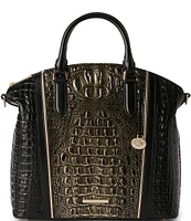 BRAHMIN Sarastro Collection Onyx Large Duxbury Satchel Bag