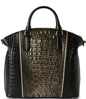 BRAHMIN Sarastro Collection Onyx Large Duxbury Satchel Bag