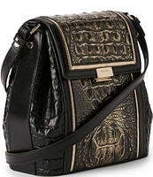 BRAHMIN Sarastro Collection Onyx Margo Crossbody Bag