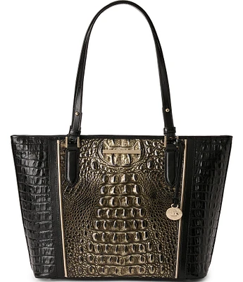 BRAHMIN Sarastro Collection Onyx Medium Asher Tote Bag