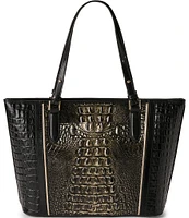 BRAHMIN Sarastro Collection Onyx Medium Asher Tote Bag