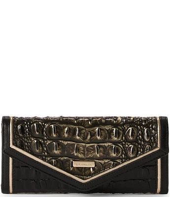 BRAHMIN Sarastro Collection Onyx Veronica Trifold Wallet