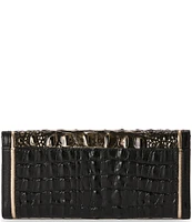 BRAHMIN Sarastro Collection Onyx Veronica Trifold Wallet