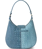 BRAHMIN Secour Collection Denim Fallon Hobo Shoulder Bag