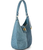BRAHMIN Secour Collection Denim Fallon Hobo Shoulder Bag