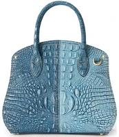 BRAHMIN Secour Collection Denim Rosetta Satchel Bag