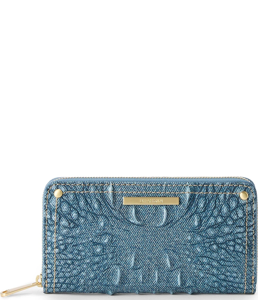 BRAHMIN Secour Collection Denim Suri Wallet