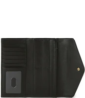 BRAHMIN Spark Collection Black Veronica Trifold Wallet