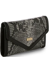 BRAHMIN Spark Collection Black Veronica Trifold Wallet